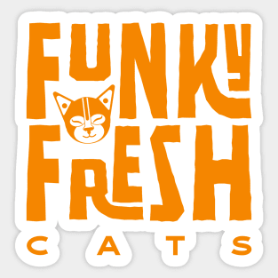 Funky Fresh Cats Sticker